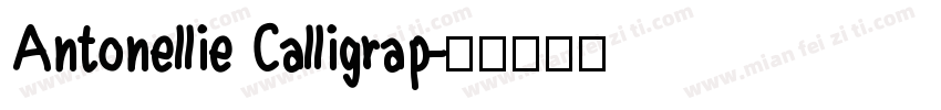 Antonellie Calligrap字体转换